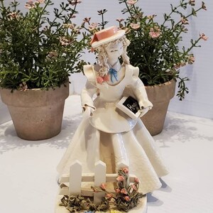 Vintage Ceramic Anne Figurine By Elfriede Meindl, Studio Pottery, One Of A Kind, Nova Scotia Artisan, Highly Collectible, Anne Sculpture
