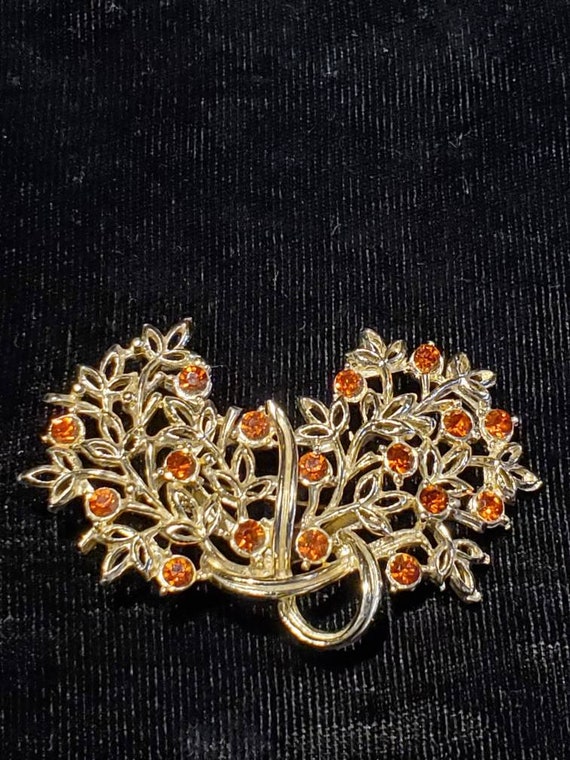 vintage golden tree leaf Gem
