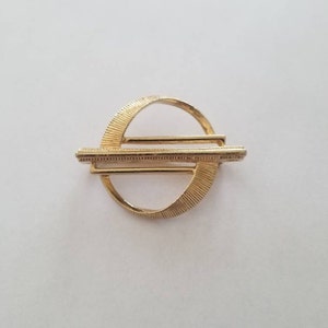 Sarah Coventry Mid Century Brooch, Gold Tone, Vintage Brooches, Vintage Jewelry, Sarah Coventry Jewelry, Modernist Style Brooch, Signed