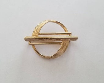 Sarah Coventry Mid Century Brooch, Gold Tone, Vintage Brooches, Vintage Jewelry, Sarah Coventry Jewelry, Modernist Style Brooch, Signed