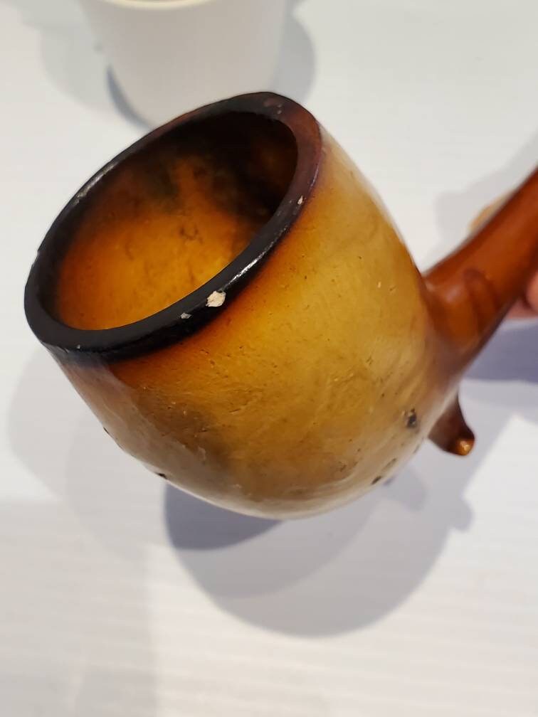 Vintage Clay Irish Smoking Pipe Old Pipes Tobacciana Irish Etsy
