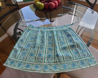 Vintage Küchen Schürze, Küchenwäsche, alte Schürzen, Rock Schürze, Ukrainische Schürze, alte Küche Aron, Retro Schürze, Landhausküche
