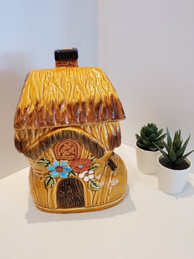 Vintage Ceramic Shoe House Cookie Jar Made in Japan Circa Etsy