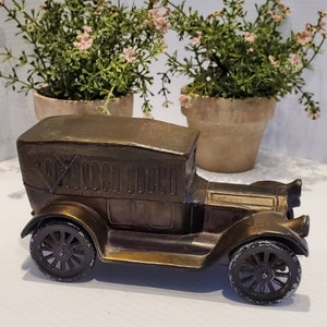 Vintage Diecast 1908 Banthrico Classic Model Car Coin Bank, 70s Diecast Old Car Bank, Old Fashioned Car Coin Banks, Old Classic Car Decor