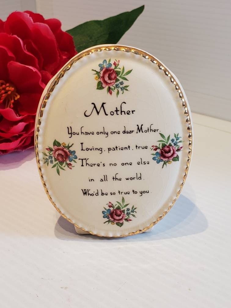 Vintage Ceramic Mother Bud Vase Mothers Gifts Mothers Day Etsy