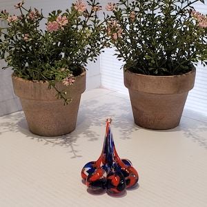 Vintage Blown Glass Ring Holder.