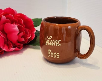 Vintage Hawaiian Luna Boss Mug, Dishwasher Safe, Circa 1970s, Hawaiian Drinkware, Hawaiian Decor, Hawaiian Souvenirs, Tiki, Kavacraft Mug