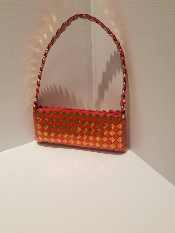 Vintage handmade bubble/chewing gum wrapper purse,
