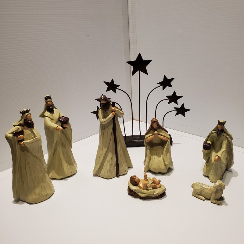 Nativity Set Resin Etsy