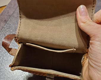 ヴィンテージの型押しレザーメキシコショルダーバッグ、メキシコのお