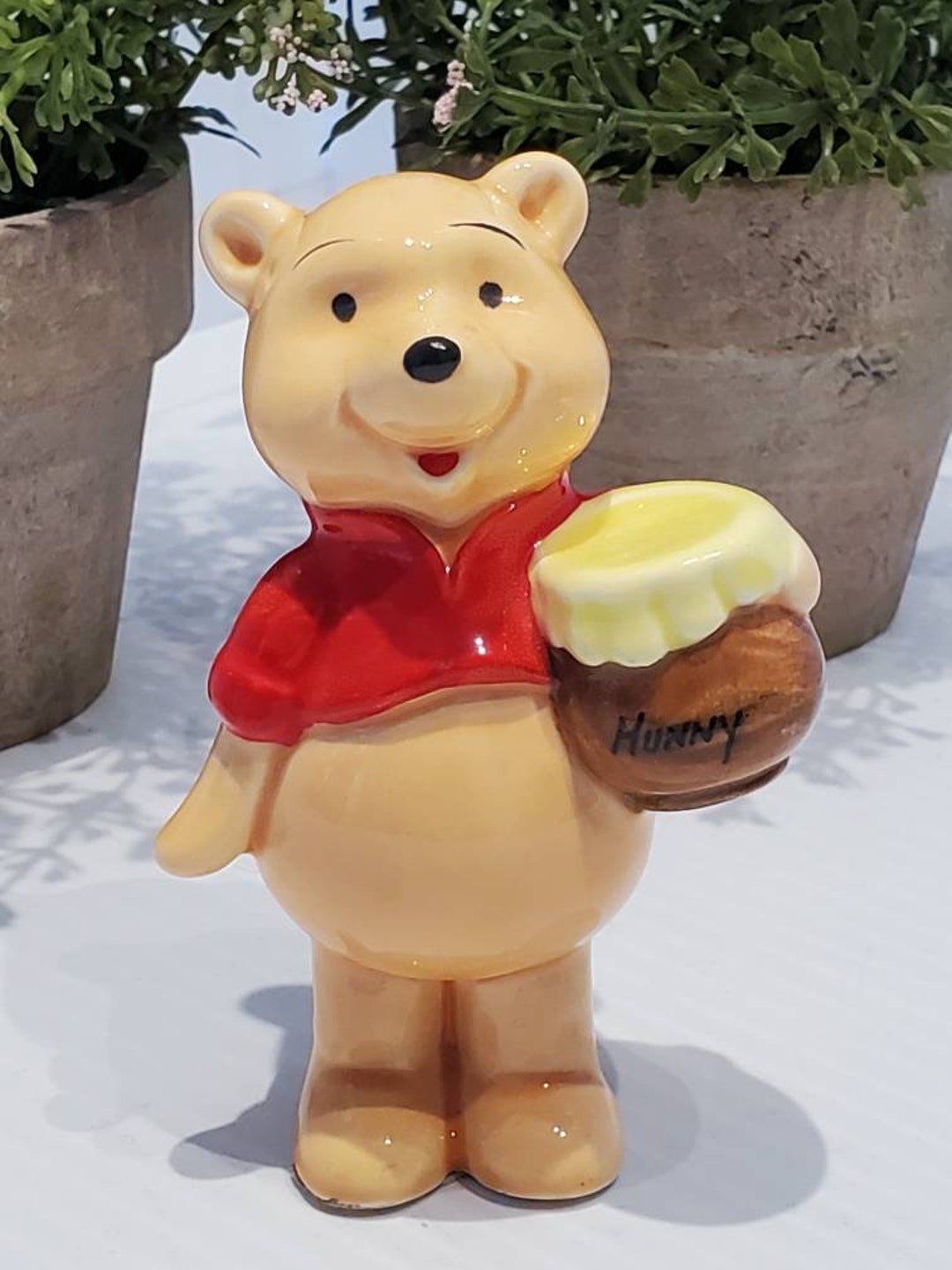 Vintage Ceramic Winnie the Pooh Figurine, Winnie the Pooh Ornament