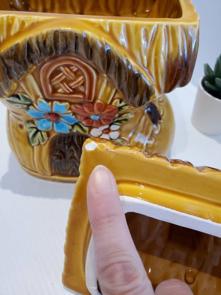 Vintage Ceramic Shoe House Cookie Jar Made in Japan Circa Etsy