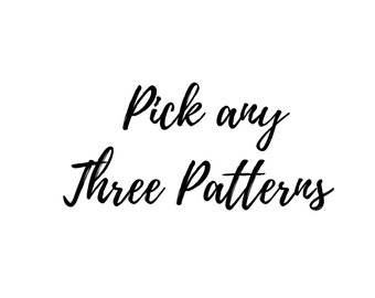 Pick 3 Crochet Patterns