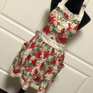 Vintage Styled Apron- Christmas Song Bird