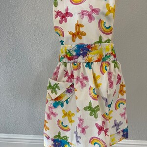 Girls balloon animal apron