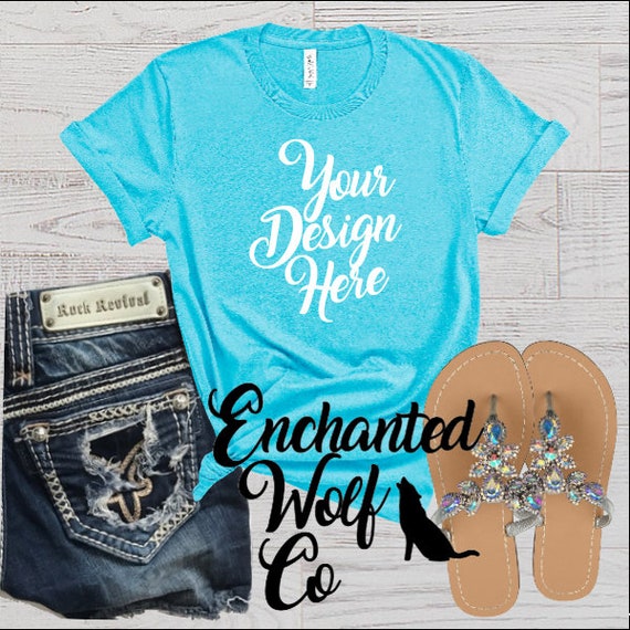 Bella Canvas Turquoise Mockup Shirt Turquoise Bella Canvas Turquoise Mockup Shirt Turquoise