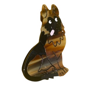 Puppy Hair | Animal Hair Claw | Girlish Hair Clip | Simple Hair Pin | Little Dog Gift | dog hair clip | German Shepherd  Dog Hair Clip