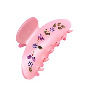 Flower Claw Clip |  Flower Hair Claw | Fashion Hair Claw | Hair Claw Acrylic | Elegant Hairpin | Matte Flower Hair, Hair Claw for Women