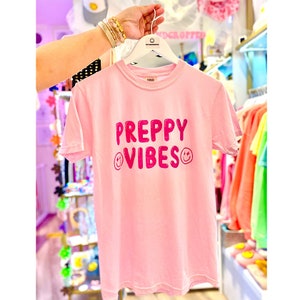 Preppy Mockup| Comfort Color Bundle| Mockup With Model| Pink Mockup Shirt| Colorful Mockup| Positive Cute Shirt|