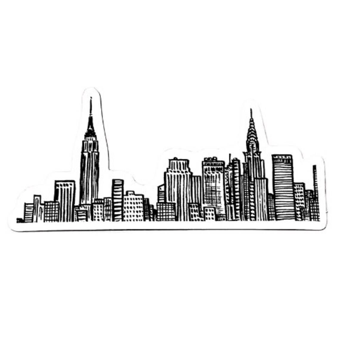 Skyline New York, New York Vinyl, New York City Decal, Nyc Sticker, US