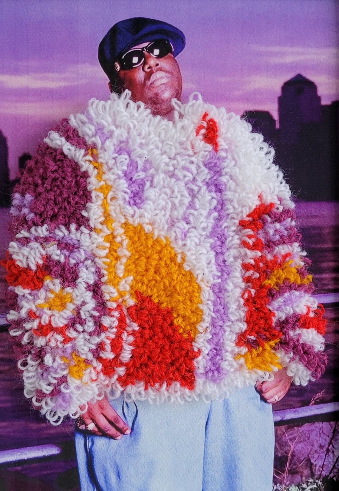 Biggie Smalls 3D Sweater embroidery Etsy