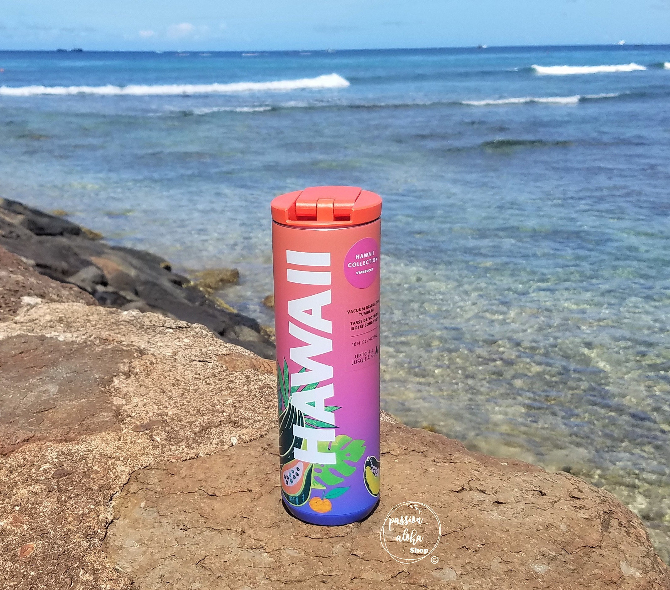Starbucks Hawaii Collection Exclusive Tropical Fruits Vacuum Etsy