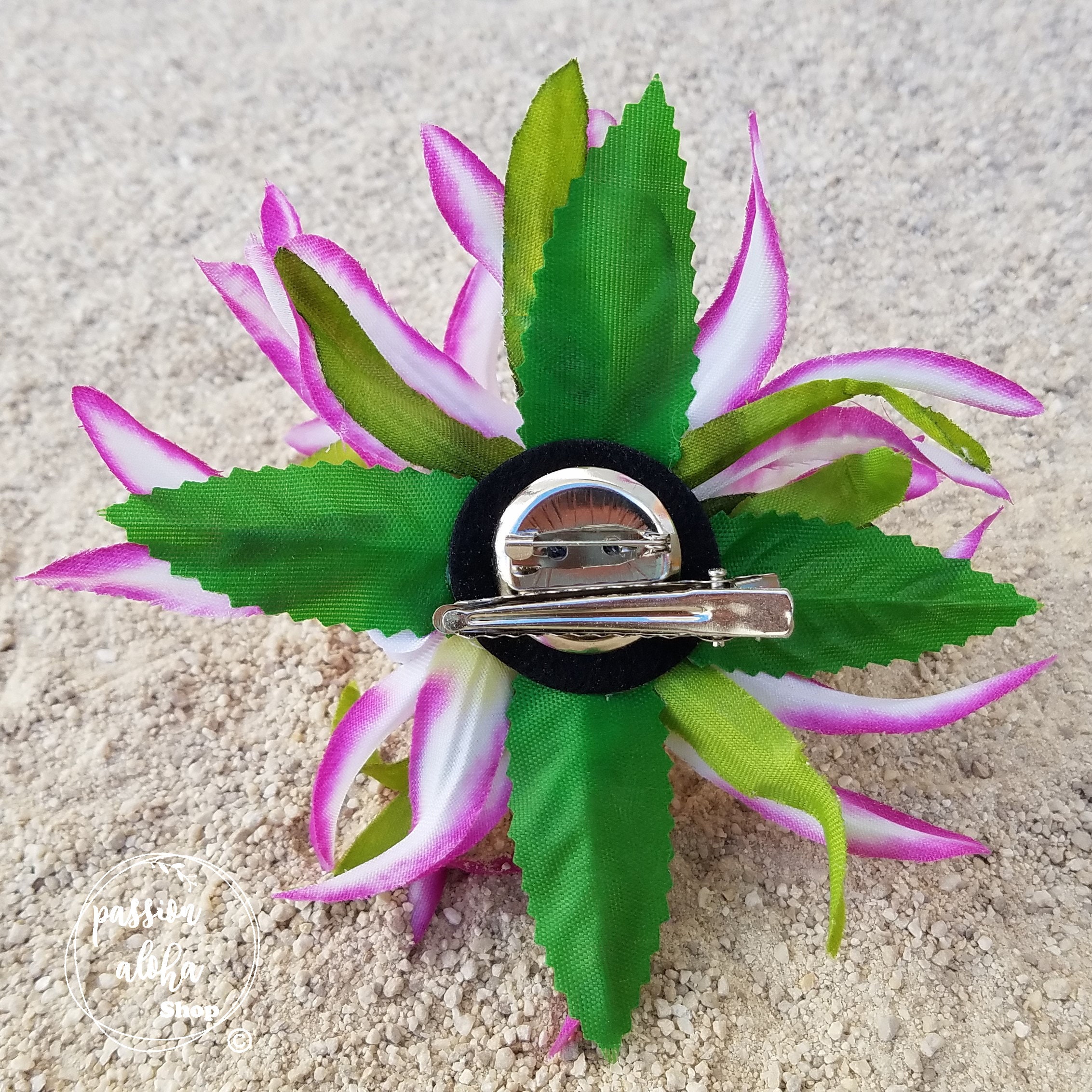 Tropical Hair Clip Hawaiian Flower Hair Clip Silk Flower Etsy