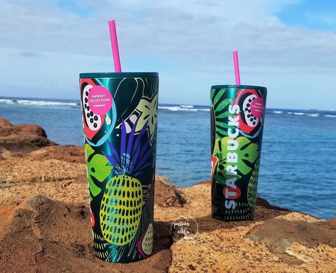 Starbucks Hawaii Collection Metal Tumbler Cold Cup 24oz Stainless