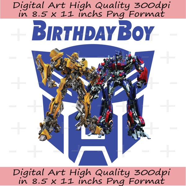 Birthday Boy bumblebee optimus prime png, bumblebee png, optimus prime png, clipart, transformers, superhero, robot vector, autobot