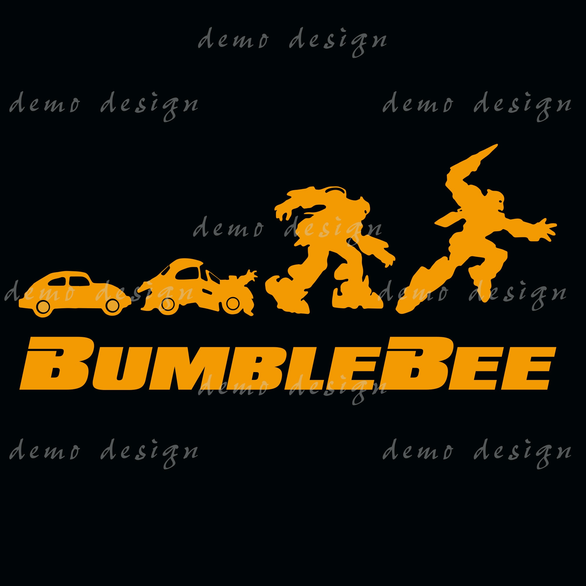 Bumblebee マフラー グラフィックデザイン Bumblebee マフラー グラフィックデザイン