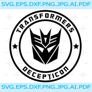 Decepticon svg, Transformers svg, Transformers logo, optimus prime svg, autobot svg, megatron svg, robot vector, transformers clipart