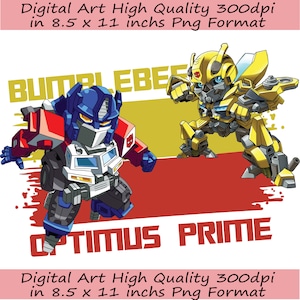 Bumblebee and Optimus Prime png, Transformers clipart ,superhero, Autobots, robots