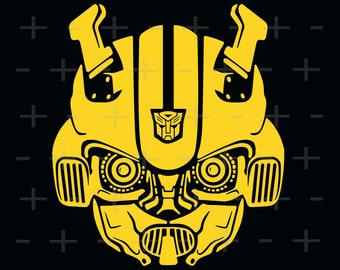 Bumblebee svg, Bumblebee vector, Bumblebee face, Bumblebee, clipart,transformers,superhero, robot vector