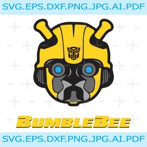 bumblebee svg, bumblebee vector, bumblebee face, bumblebee, clipart,transformers,superhero, robot vector