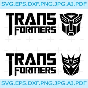 Transformers svg, Transformers logo, optimus prime svg, autobot svg, decepticon svg, megatron svg, robot vector, transformers clipart