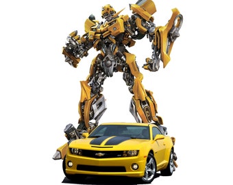 Bumblebee Transformer PNG-afbeelding: superheldrobot (digitale download)