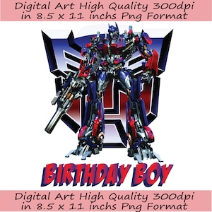 Birthday Boy Optimus Prime png, Optimus Prime, Optimus Prime png, Optimus Prime clipart, transformers, superhero, robot image, Autobot