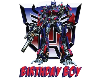 Birthday Boy Optimus Prime png, Optimus Prime, Optimus Prime png, Optimus Prime clipart, transformers, superhero, robot image, Autobot