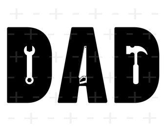 Outils pour papa SVG : création pour homme à tout faire pour la fête des pères (fichiers numériques)