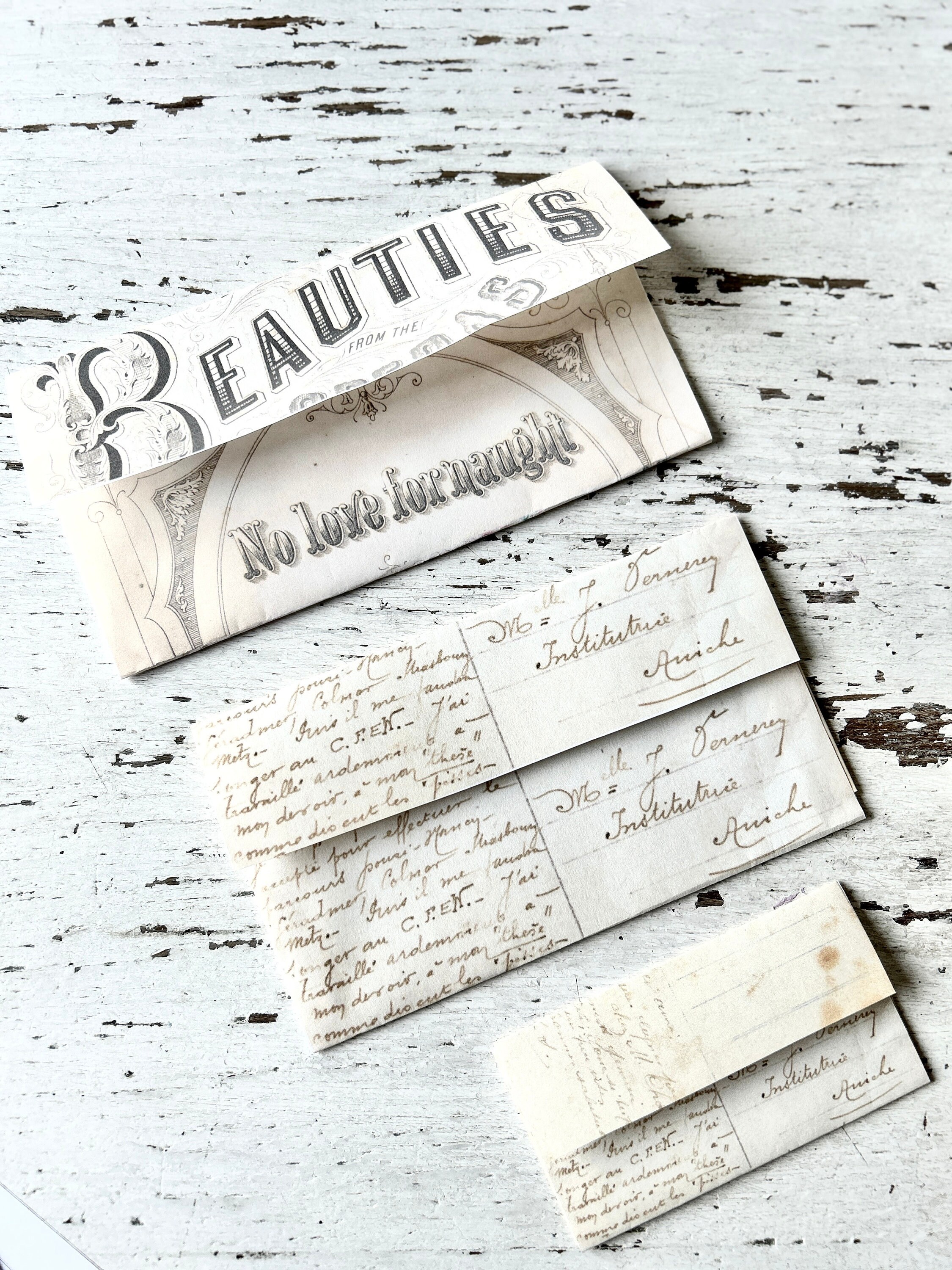 French Envelope Layout Vintage French Envelopes- Digital Download -printable - Etsy