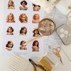 Little Girl Faces - Digital Download-Printable.