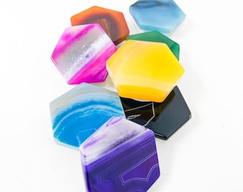Agate Hexagon Crystal Phone Stand | Pick a Color