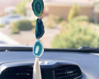 Car Tassel Hanger | Agate Crystal Garland