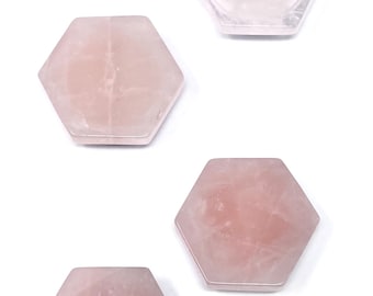 Rose Quartz Hexagon Crystal Phone Stand