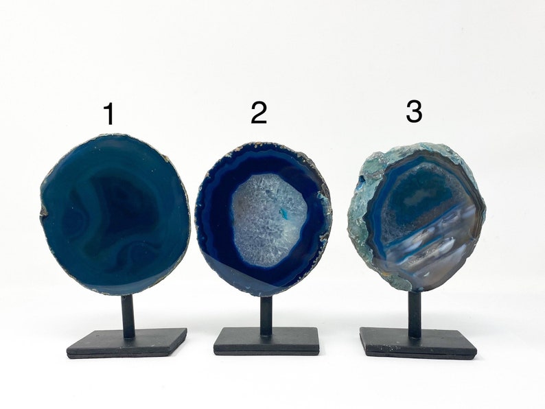 Agate Slab on Metal Stand Agate Home Decor Great Gift Etsy