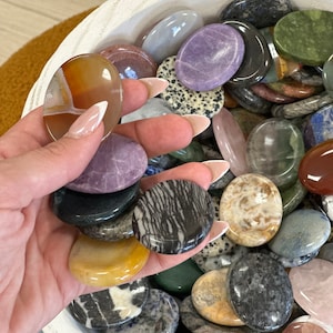 Crystal Worry Stone | High quality | Soothing crystals | pocket fidget crystal |  Anxiety gemstones | Crystal Calming stones
