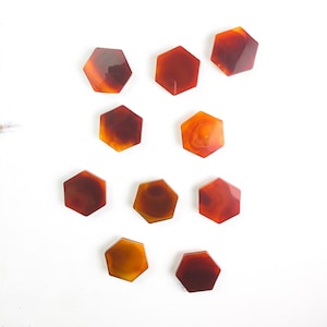 Red Tone Hexagon Crystal Phone Stand