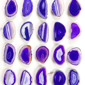 Purple Tone Agate Crystal Phone Stand (Natural Edge)