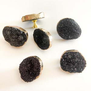 Black Druzy Knob | Knobs For DIY refinish