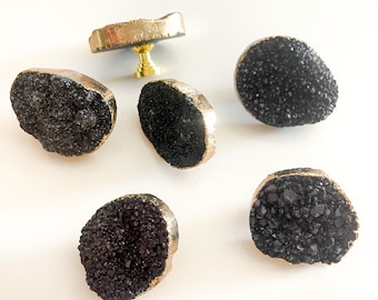 Black Druzy Knob | Knobs For DIY refinish
